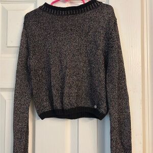 Cozy Black and Gray Kids' Sweater